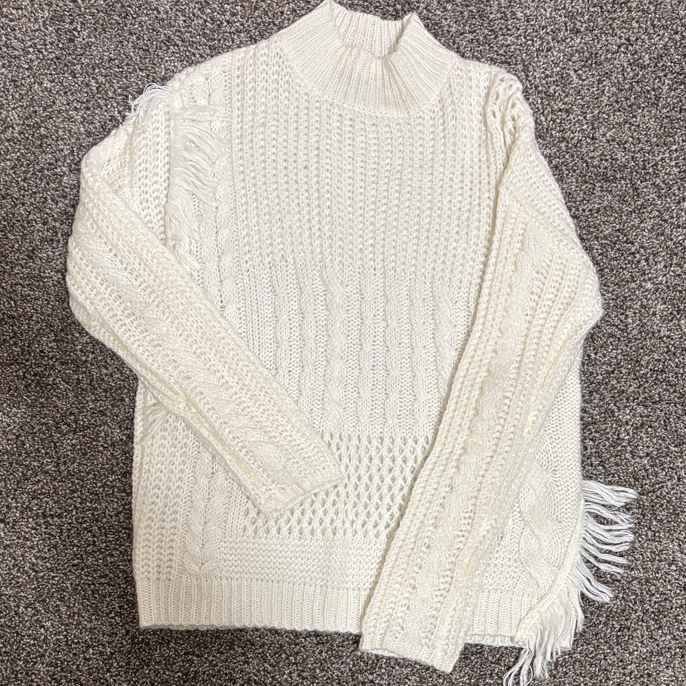Cozy Cream Cable Knit Sweater